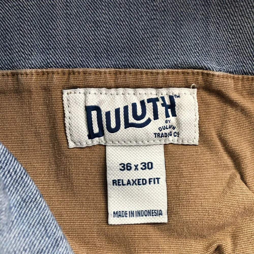 Duluth Jeans Mens 36x30 Blue Ballroom Double Flex Wash Relaxed Straight Denim